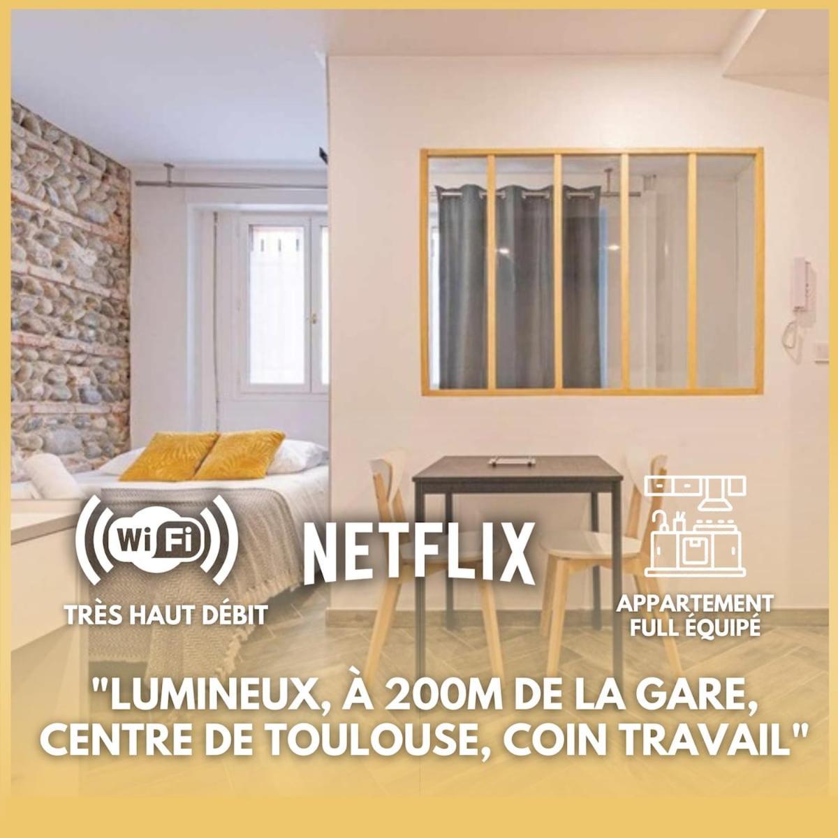 Grand Studio Avec Espace De Travail Toulouse Ngoại thất bức ảnh